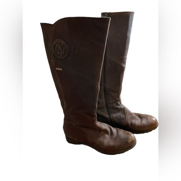Rockport Tall Leather Boots Size 9.5 - Picture 1 of 8